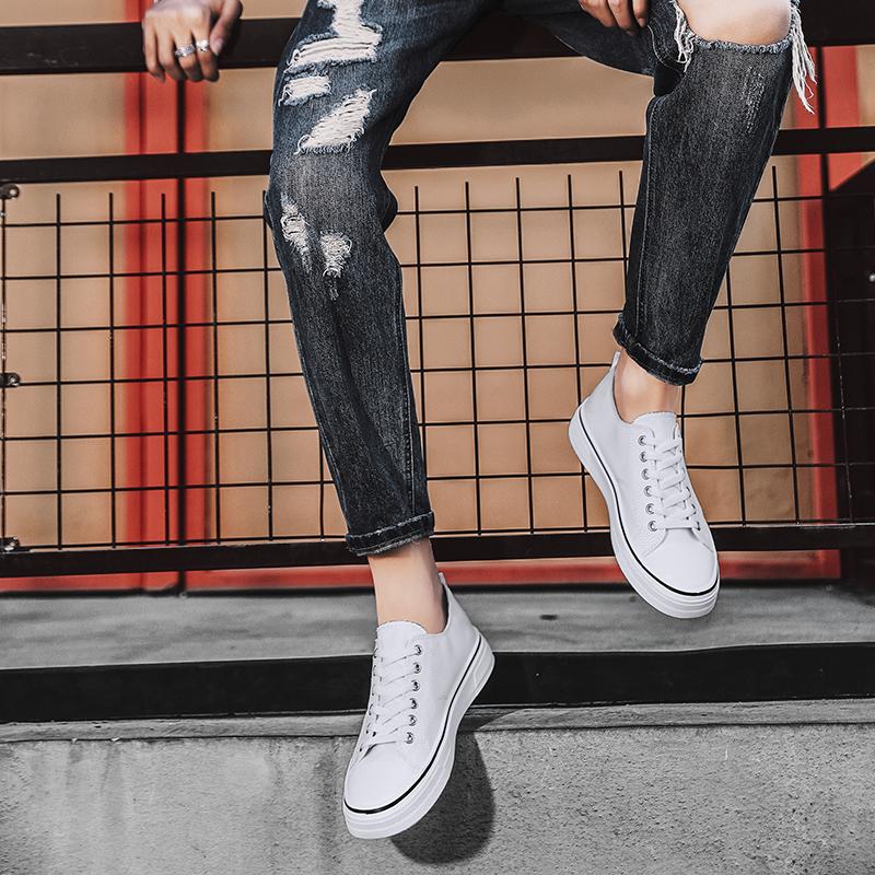 Módna Pánska Trendová Nízkoprofilová Plátenná Priedušná Obuv na Skateboardovanie Študentská Chlapčenská Pánska Populárna Neformálna Bežecká Tenisová Obuv s Mäkkou Podrážkou Pre Teenagerov