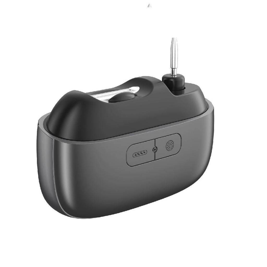 Compact 3-in-1 Electric Nail Care Set for Seniors & Kids: Clipper, Grinder, Polisher, Anti-Pinch Design, Portable.