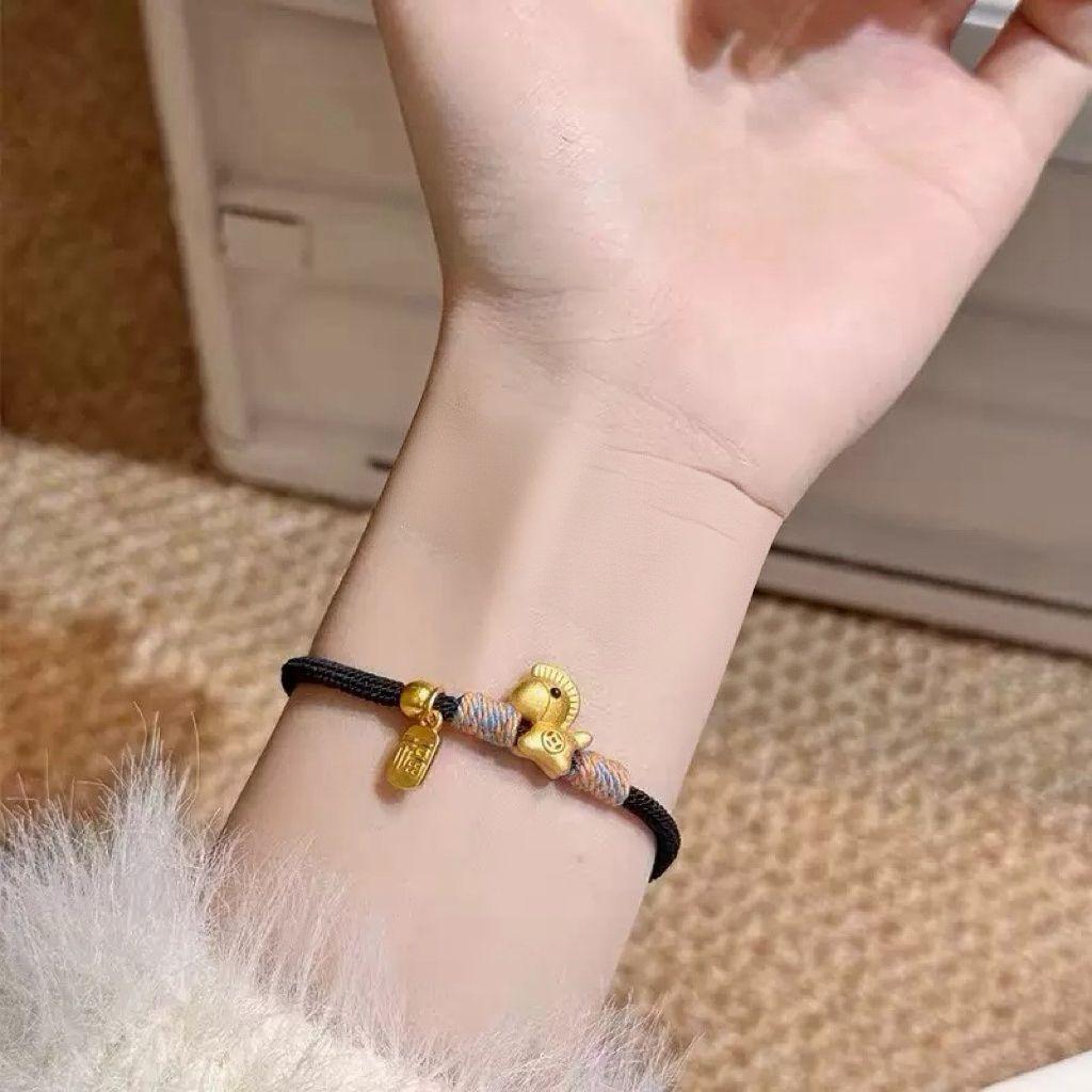 Zodiac Horse Red Cord Bracelet Couple Jewelry Gift For Men And Women