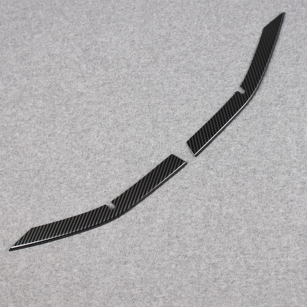 RUIQ Toyota Prius 60 Series Exterior Upper Grille Fins Front Bumper Underlip Designed Exclusively for the Toyota Prius 60 Carbon Fiber Garnish, (Black