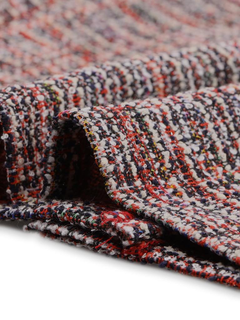 Allegra K Tweedrock, Karomuster, Hochtailliert, Büro-Stil, Bleistift-Stil, Knielang, Figurbetont, Damen, Bordeaux, Größe XL