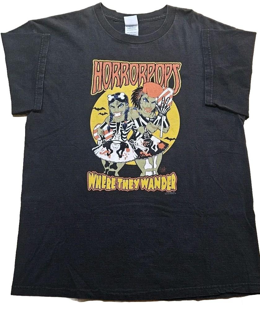 Horrorpops shirt T-shirt horror Black Tee