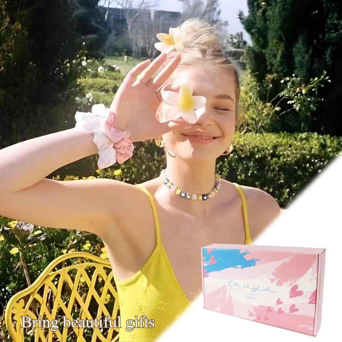 Haarklammern - 8er-Set - Blumenmuster - Rutschfest - Mehrfarbig