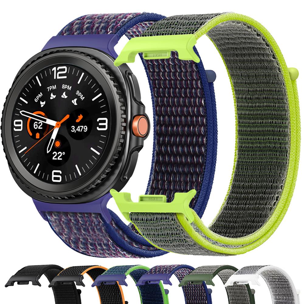 NYTT Armband För Samsung Galaxy watch 8 classic Nylon Sportarmband Smartwatch-tillbehör För Galaxy watch 8 40 44mm Armbandsband