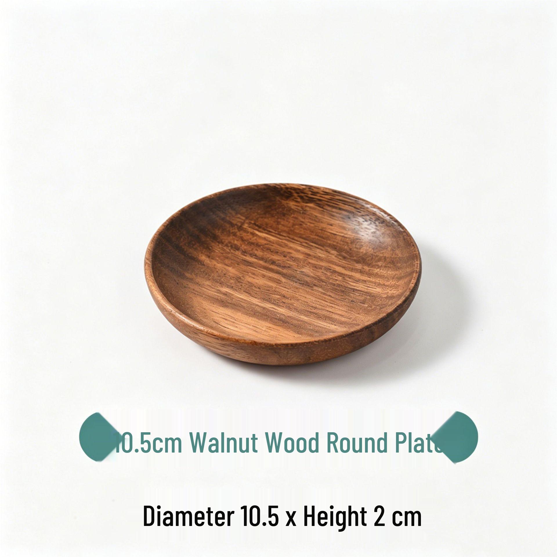 Japanese Rectangular Acacia Wood Tray for Teacups and Dining