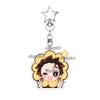 Q Version Anime Acrylic Agatsuma Zenitsu Tsuyuri Kanawo Kochou Tanjiro Nezuko Cartoon Kawaii Keychain Pendant Decor Fans Gifts