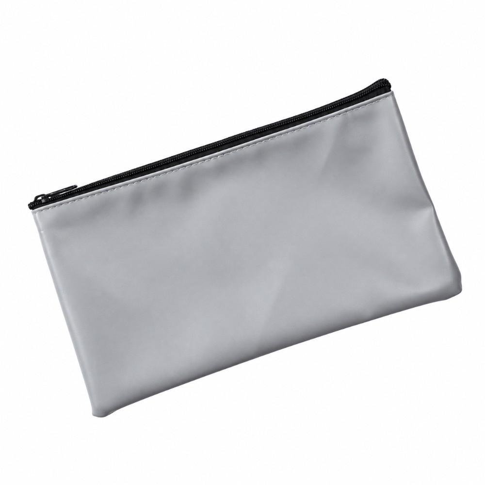Waterproof Pencil Pouch Faux Leather Bank Deposit Bag Practical Money Cash Case  Office Storage