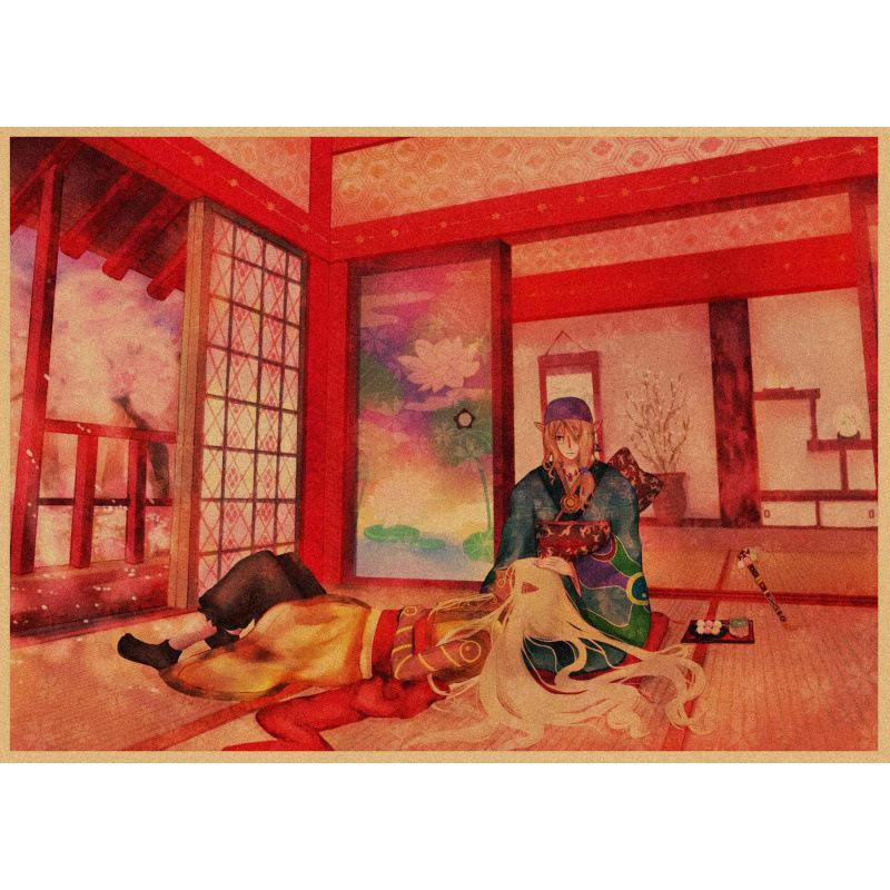 Retro Ukiyo-e Sea Monster Cat Anime Poster