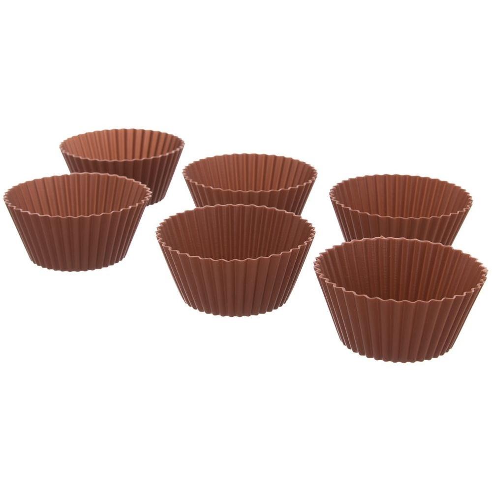 6x Silicone Muffin Cups for Baking Muffins