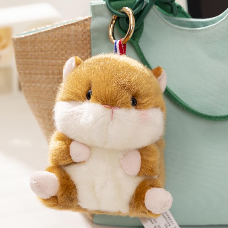 Cute Panda Plushie Backpack Pendant & Small Rabbit Hamster Toy