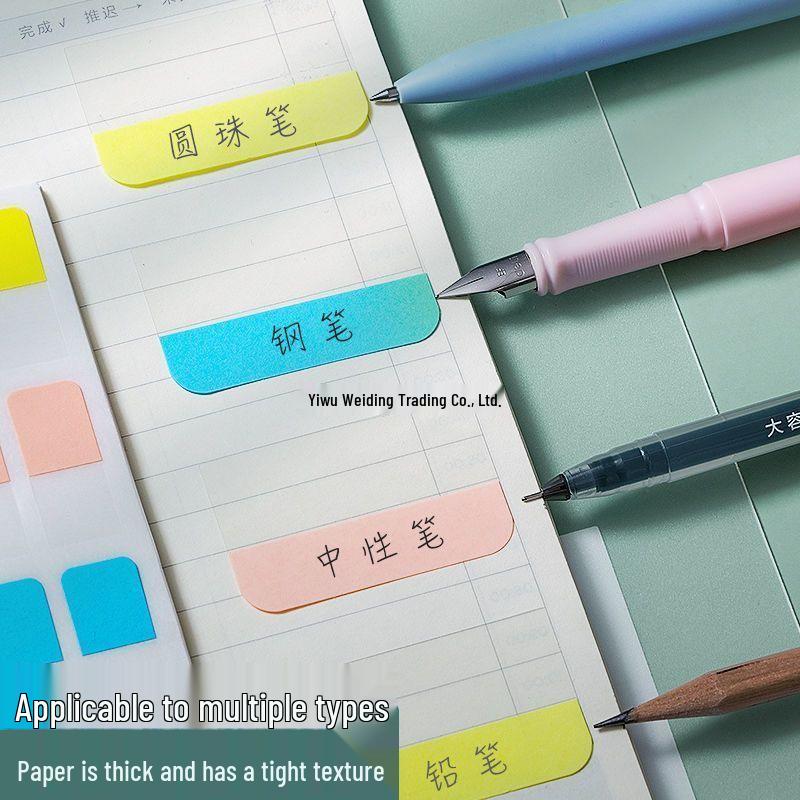 Writable Index Tabs for Student Notebooks - Sticky Note Strips for Classification & Marking