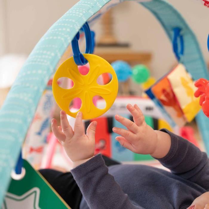 BABY EINSTEIN Tapis de sol éveil bébé fille évolutif 4-en-1 -Kickin’ Tunes- jouet piano, arche jouets sensoriels, multilingue