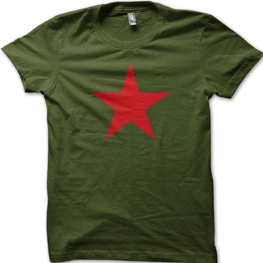 RED STAR MENS T-SHIRT CHE GUEVARA REVOLUTION COMMUNISM Soviet CCCP RETRO 9052 M