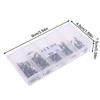 100Pcs/Box Fishing Bearing Rolling Swivel Metal Bearing Swivel Solid Ring Lures Fishing Connector Carp Fishing Tackle