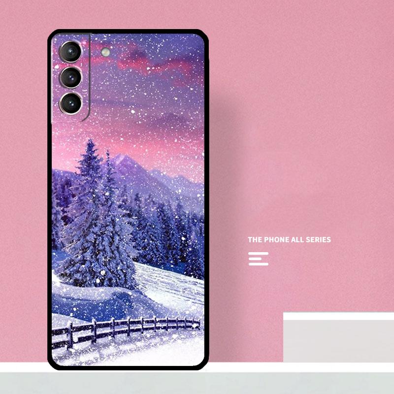 Landscape Winter Light Snow Phone Case For Samsung Galaxy S26 S25 S24 S20 S21 S22 S23 Ultra S10 Plus S25 FE Cover Coque