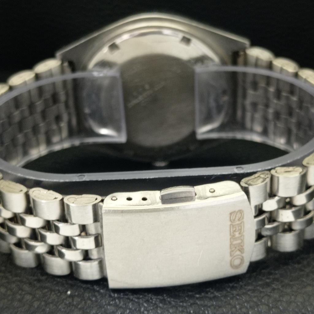 GENUINE VINTAGE SEIKO 5 JAPAN 6309A AUTOMATIC MENS WHITE DIAL WATCH a702718-1 R210-a702718