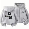 Boy Black Gray Coat Hoodies Kid Autumn Clothing Zipper Style Girl Purple Pink Tops Children Hoodie