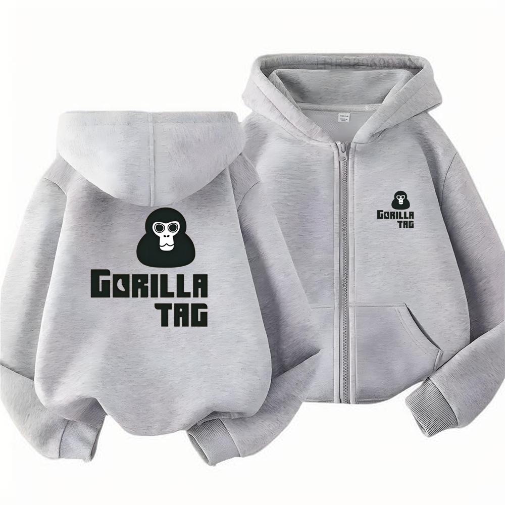 Boy Black Gray Coat Hoodies Kid Autumn Clothing Zipper Style Girl Purple Pink Tops Children Hoodie