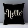 Popular Phrase Words Letters Printed Couch Cushion Home Decorative Pillows 45X45Cm Cotton Linen Square Cushions \"Love You More\