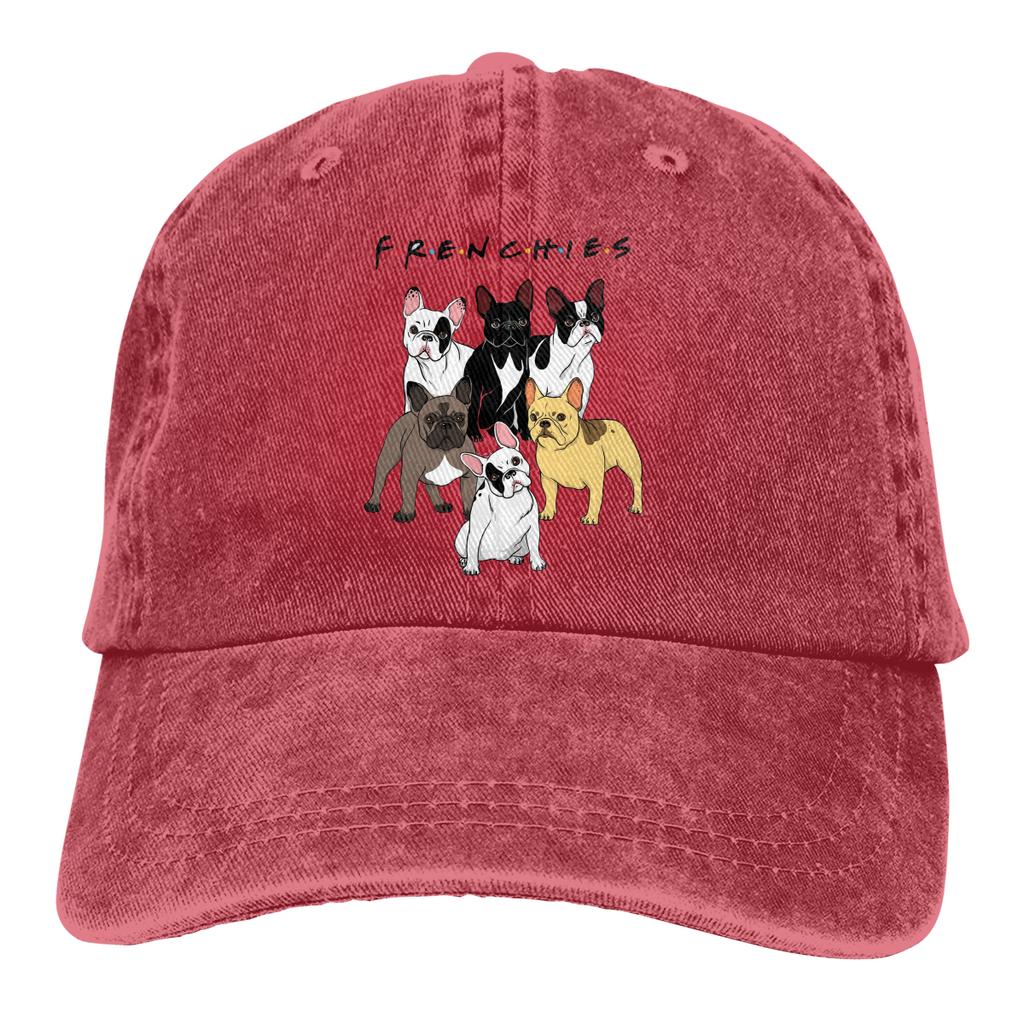 FRENCHIES Baseballkappen, Schirmmütze, französische Bulldogge, Haustier, Hundeliebhaber, Sonnenschutz, Hüte für Unisex