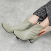 Heel Sheep Leather Stretch Khaki 250 HIMIKO/5.5cm Boots/631404