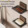 Portable Walnut Soap Dish Punch-free Wall Mounted Sponge Holder Space Saving Reusable Soap Bar Holder for Bathroom Kitchen