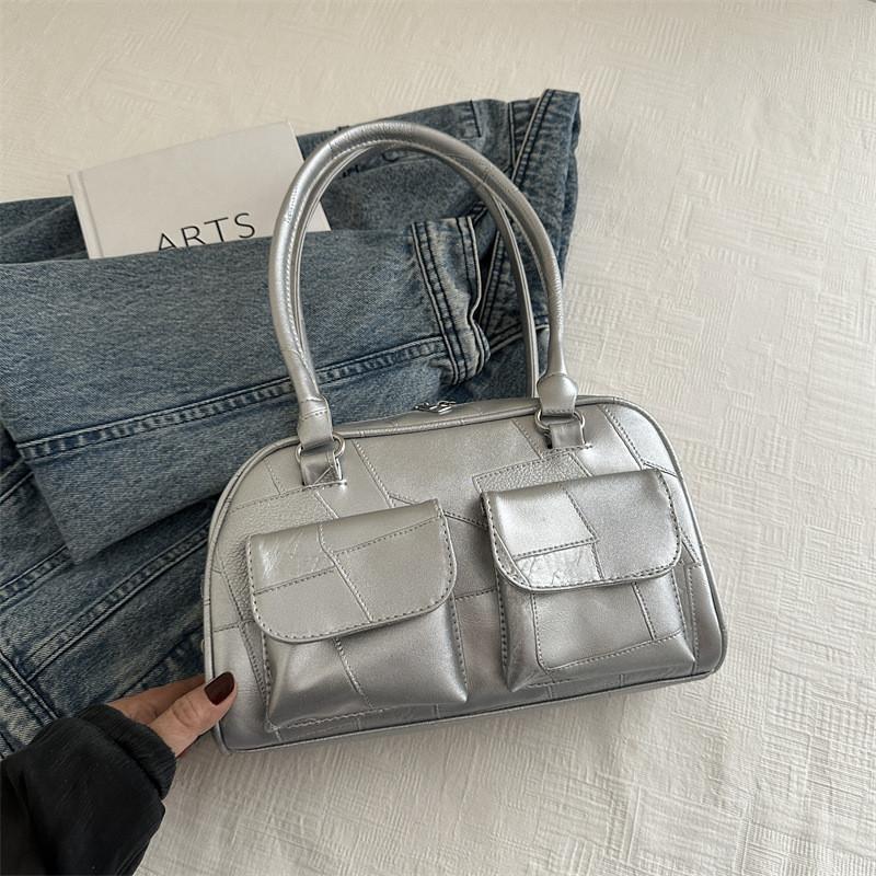 Trendy 2024 Fashionable Simple Handbag Stylish Korean Casual Tote Bag For Women