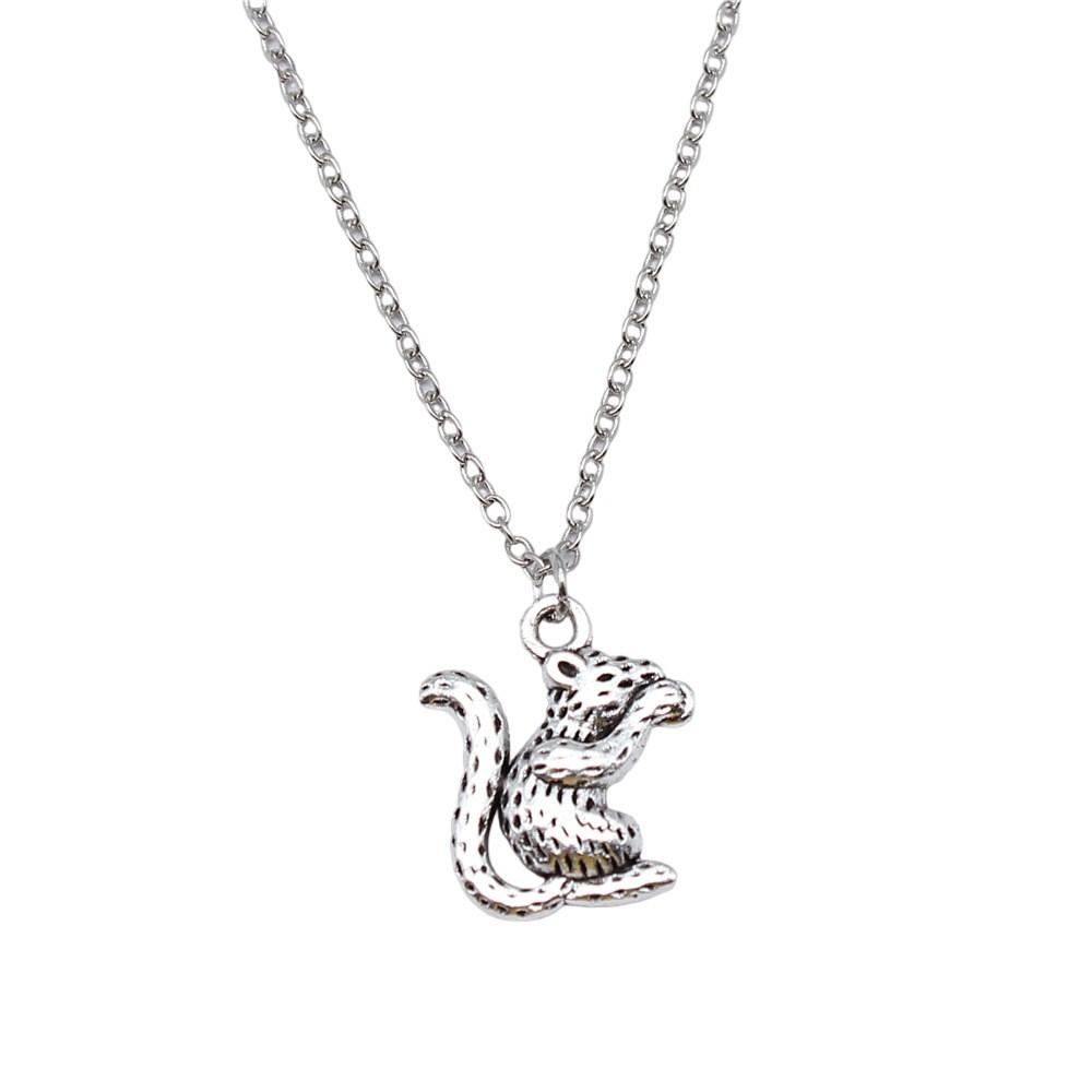 Horse Pendant Necklace Equestrian Animal Charm Jewelry 40cm Short Chain