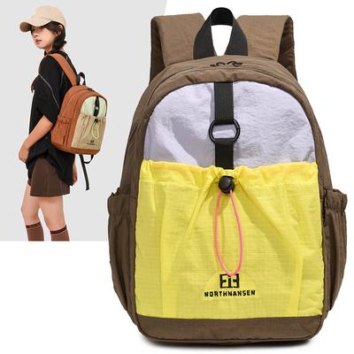 Simple and Niche Backpack, Large-capacity Outdoor Sports, Hiking, Multi-functional, Lightweight Student Schoolbag for Kindergartens