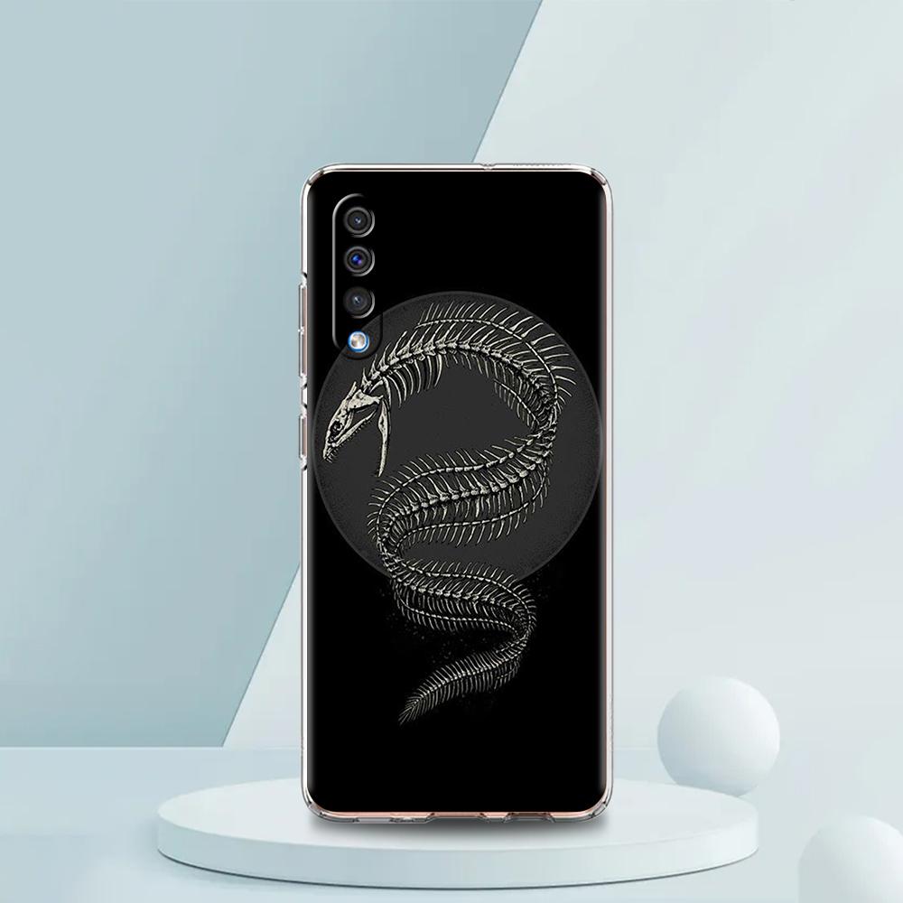 

Прозрачный чехол для телефона для Samsung Galaxy A16 A14 A12 A22 A24 A42 A02 A03S A06 A20 A30 A40 Мягкий чехол из ТПУ с узором Рыбья кость Сумки Samsung A10s