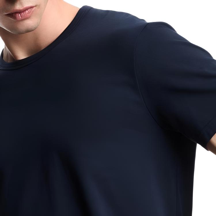 Emporio Armani FW25 Cotton Stretch Short Sleeve Crew Neck Home T-Shirt Pajama Set Men Tops EM000391-AF14987-MB143