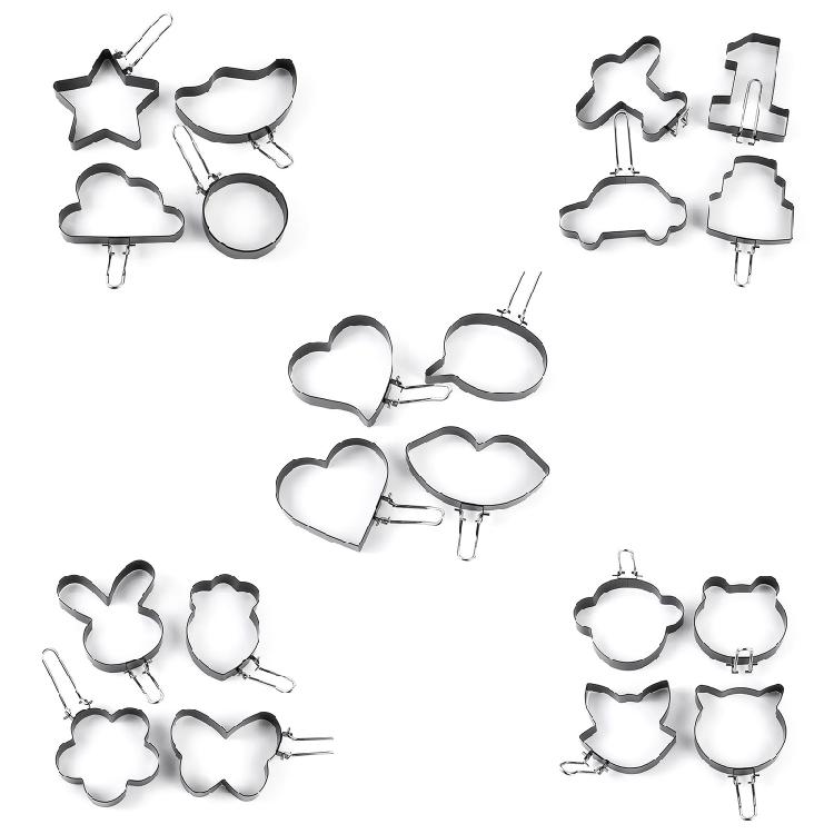 4 Pack Eggs Pancake Rings Stainless Steel Material for Fried Egg Kitchen Gadgets