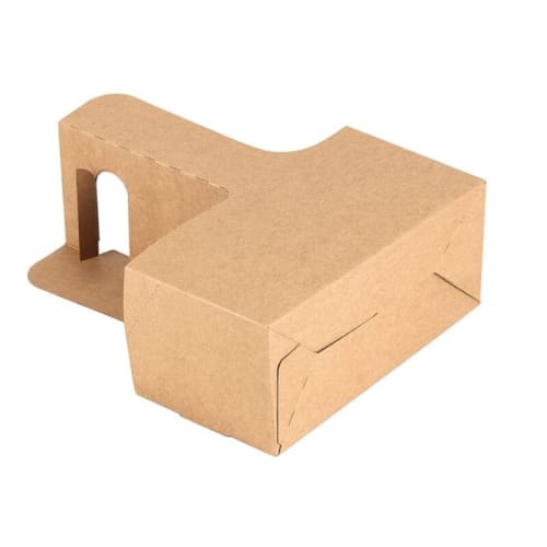 BATGXGO Drink Carriers, Kraft Paper Cup Holders with Handles, Takeout Holders, 15-Count (2 Cups)