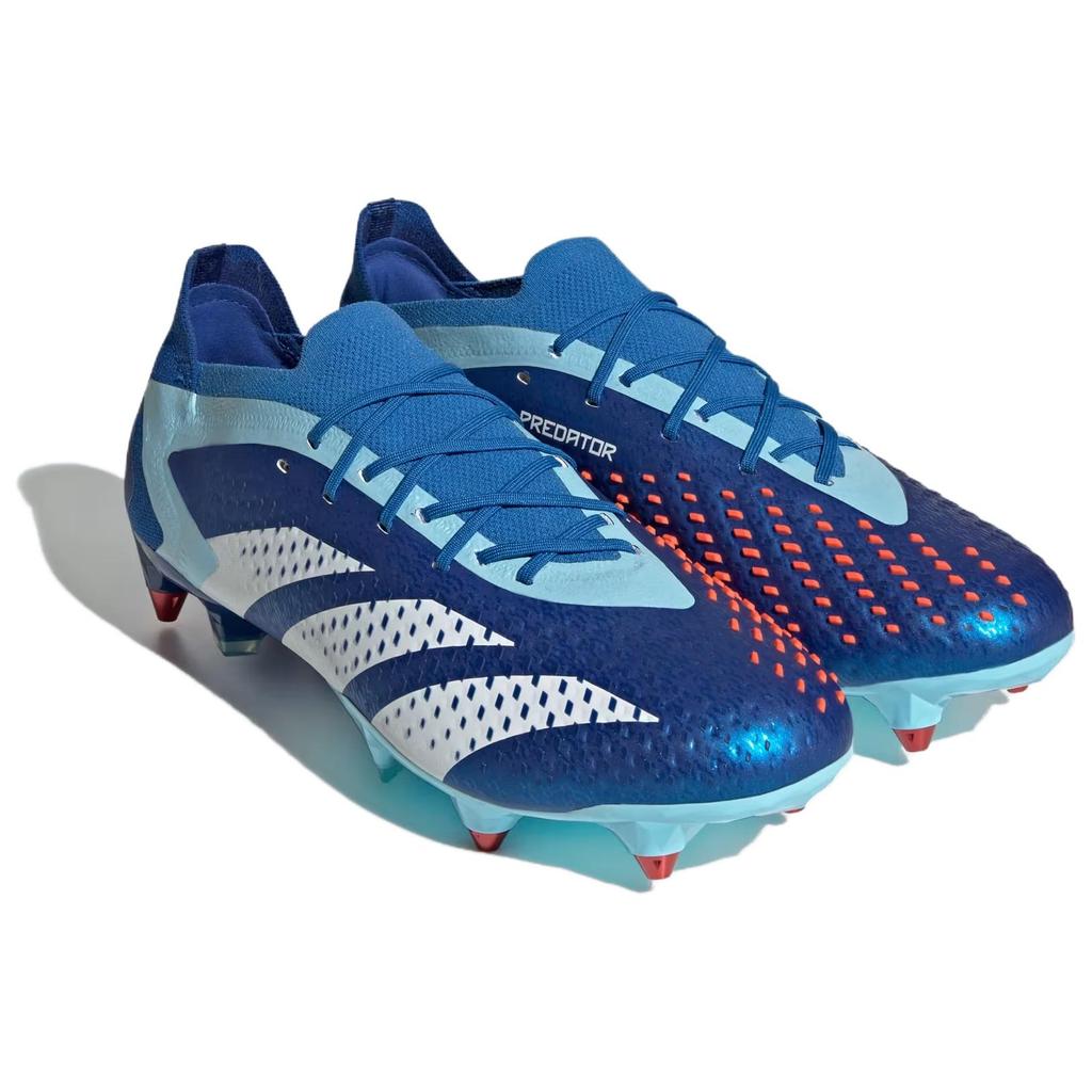 Adidas Predator Accuracy.1 Zapatos de Fútbol Unisex Suaves Cómodos Antideslizantes Ligeros Azul Blanco IF2291