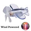 Auto Drehbar Flugzeug Windbetrieben Kleine LED-Licht Deko Autostyling Ornamente Fahrräder Motorrad Fahrrad Dekorationen
