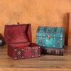 Wood Jewelry Chest With Metal Lock For Jewelry Storage And Rustics Home Decoration Accent