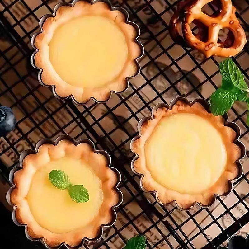 Pie Baking Mold Bottom Removable 4/6/8/9Inch Multiple Sizes Available Fluted Nonstick Bakeware for Tart Cake Quiche Desserts ZYF