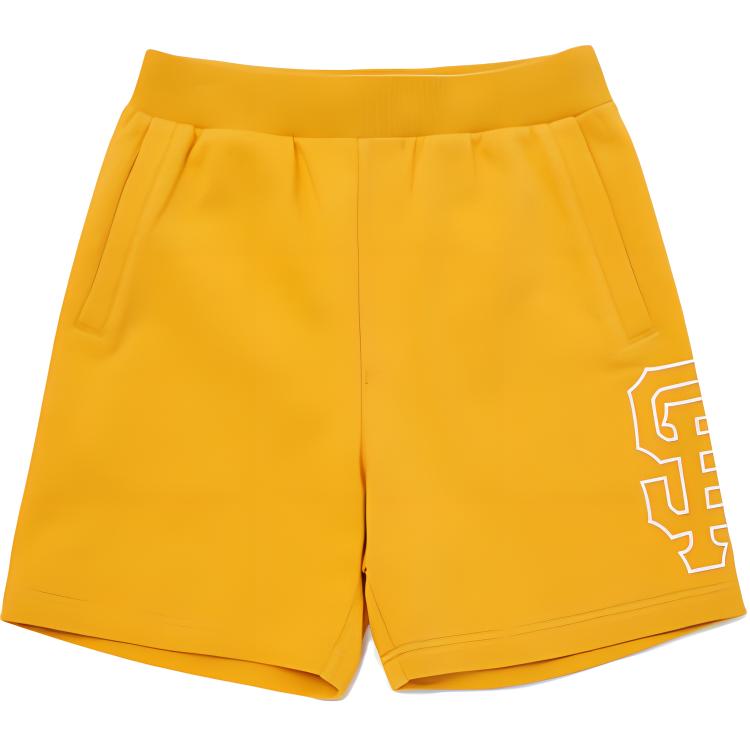 New MLB Sports Shorts Unisex Yellow 3ASPB0223-14ORL