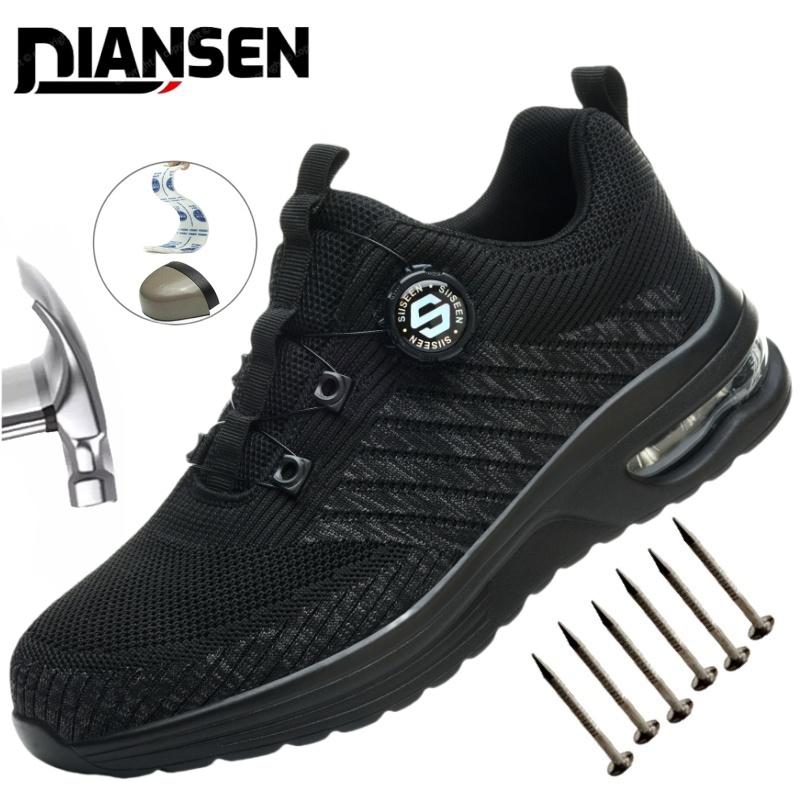 Work Sneakers Steel Toe Shoes Men Safety Shoes Puncture-Proof Work Shoes  Security Boots Fashion Indestructible Footwear