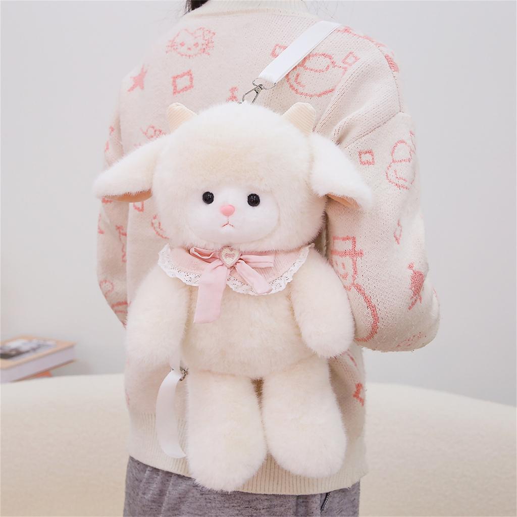 Cute Yumi Sheep Backpack Plush Toy Doll Girl Birthday Gift