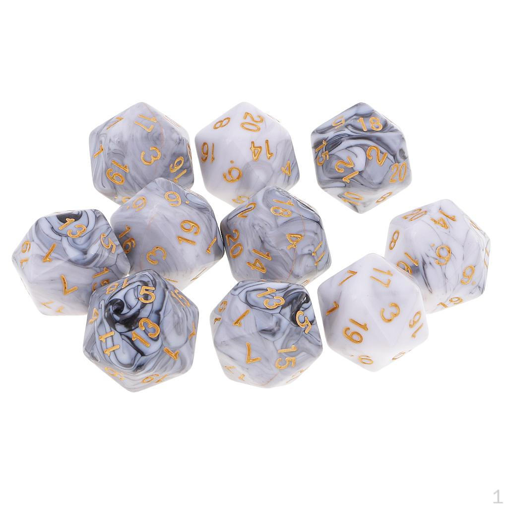 Polyhedral D20 20-Sided for DND RPG