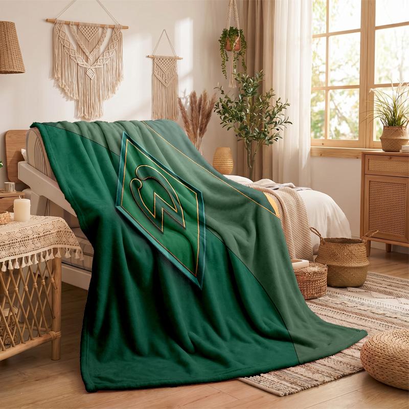 Werder Bremen Fußball Print Flanelldecke Weich Warm Sofa Bett Überwurfdecke Für Zuhause Büro Schlafzimmer