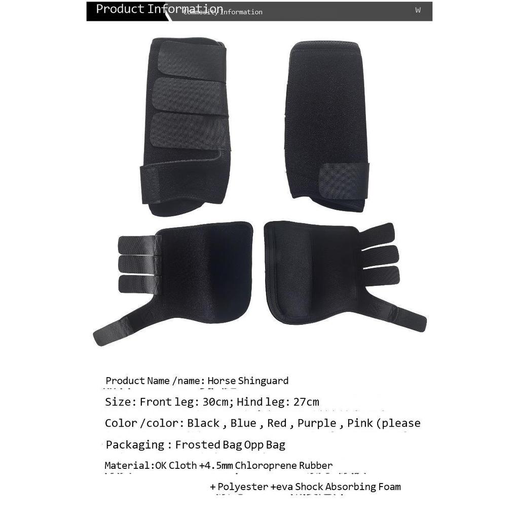 4ks/set Chrániče koňských nohou Koňské boty proti kolizi Koňské kamaše Jezdecké závodní vybavení Potápěčské materiály