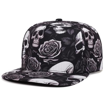 2025 Nová Módní Snapback Čepice s Potiskem Lebky pro Dospělé Hip Hop Čepice Venkovní Sportovní Sluneční Klobouky Nastavitelná Baseballová Čepice