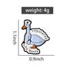 Registered Silly Goose Enamel Pins Cartoon Animal Stethoscope Brooch Lapel Badges Cute Nurse Medical Jewelry Gift for Friends
