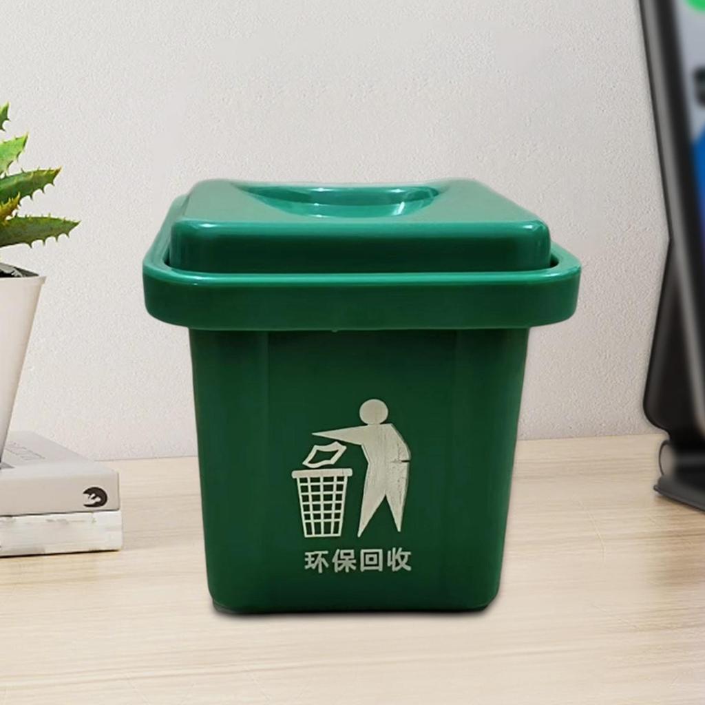 Creative Small Trash Cans Wall-Mounted Waste Bin With Cover Mini Storage Box For Window Sill Balconies Bedroom Sinks