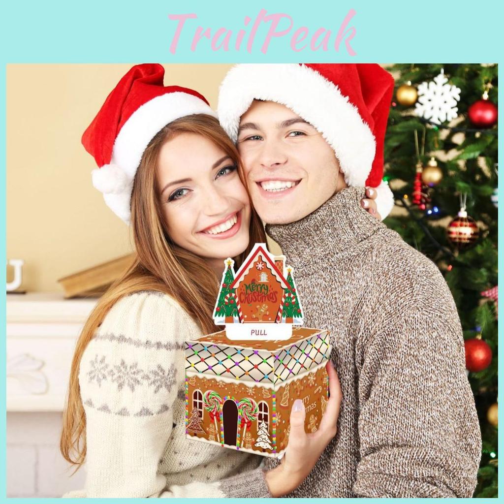 Theme Candy Christmas Gingerbread Man Money Box Holiday Gatherings Props Decor