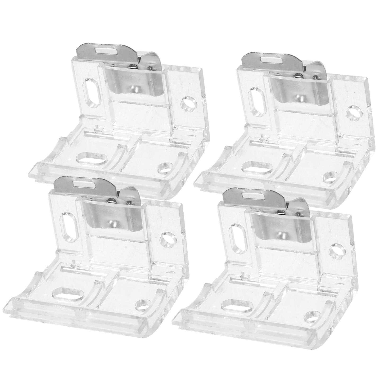 

4 шт. Мини-кронштейны для жалюзи, вертикальные кронштейны для крепления потолочных перил, детали для жалюзи, кронштейны для оконных жалюзи