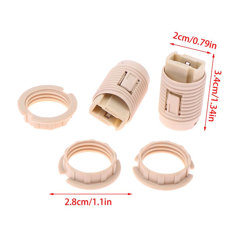 10Pcs G9 Lamp Holder Ring Lamp Bases G9 Lamp Socket With Plastic Shell Ceramic G9 Lamp Holder With M10 Plastic Bracket Lighting