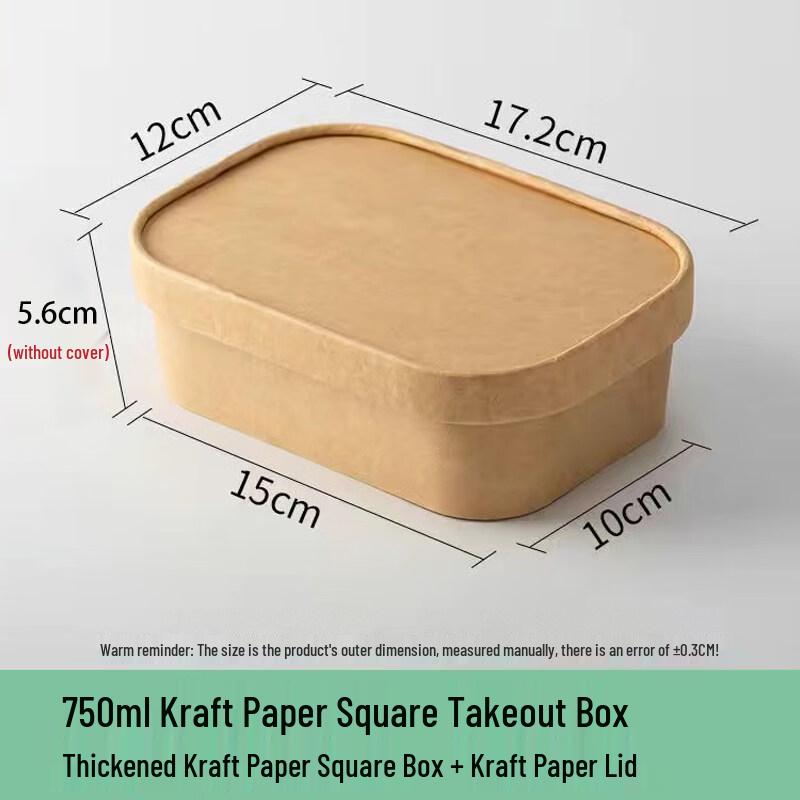 Disposable Kraft Paper Food Containers